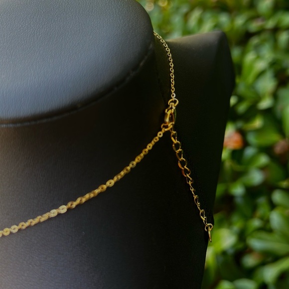 Water Resistant Cherry Pendant Adjustable Necklace - Picture 2 of 3